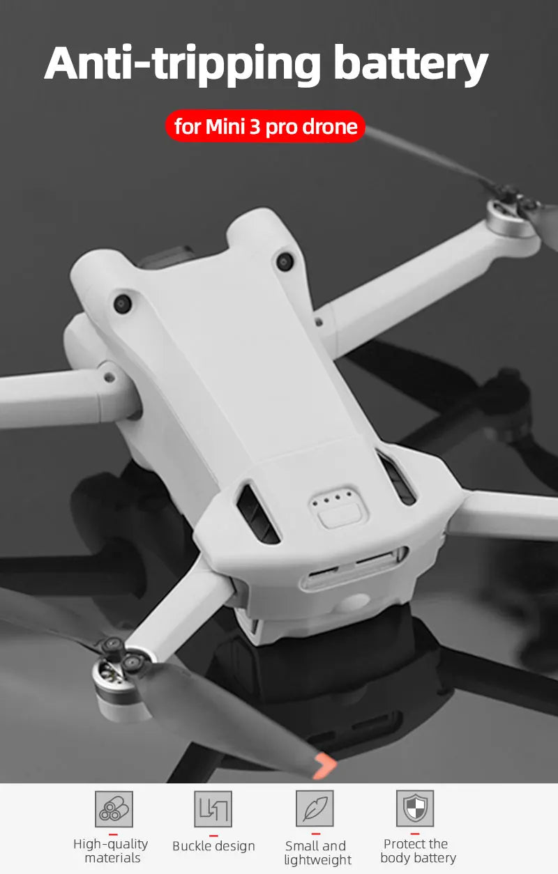 Battery Holder for DJI Mini 3 Pro, Anti-tripping battery for Mini 3 pro drone High-quality Buckle design Small and Protect