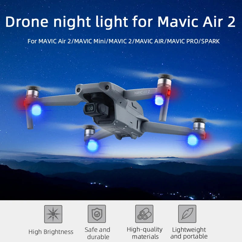 Night Flight LED Strobe Light for DJI AVATA/Mavic 3/Air 2 2S Mini 2/MINI 3 PRO/2 Pro Zoom/FPV COMBO/Phantom Drone Accessories 17 Night Flight LED, Drone night light for Mavic Air 2 For MAVIC Air 2/MAVIC