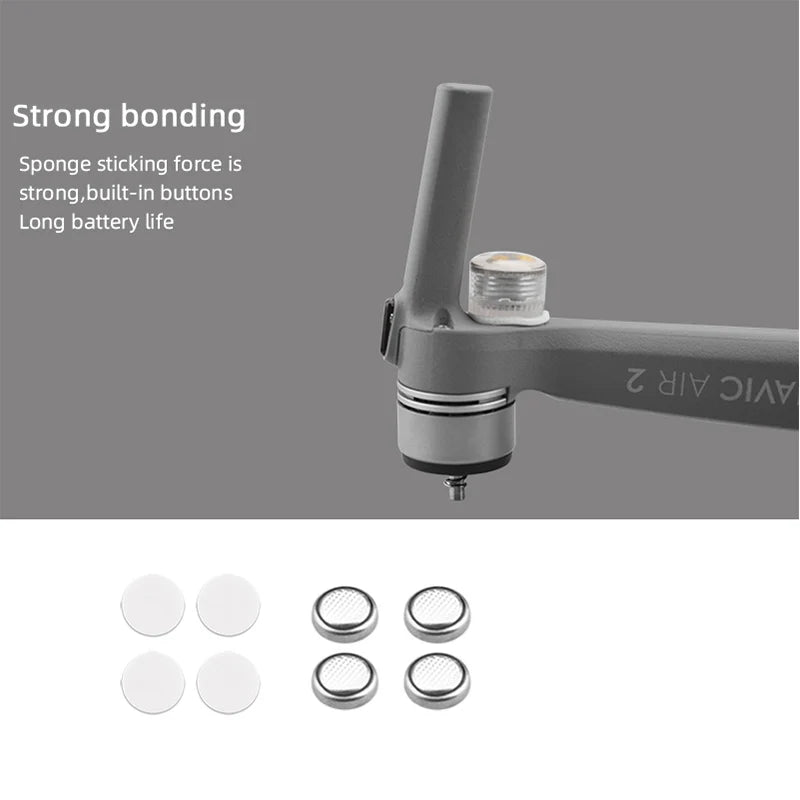 Night Flight LED Strobe Light for DJI AVATA/Mavic 3/Air 2 2S Mini 2/MINI 3 PRO/2 Pro Zoom/FPV COMBO/Phantom Drone Accessories 22 strong bonding Sponge sticking force is strong,built-in buttons Long battery life