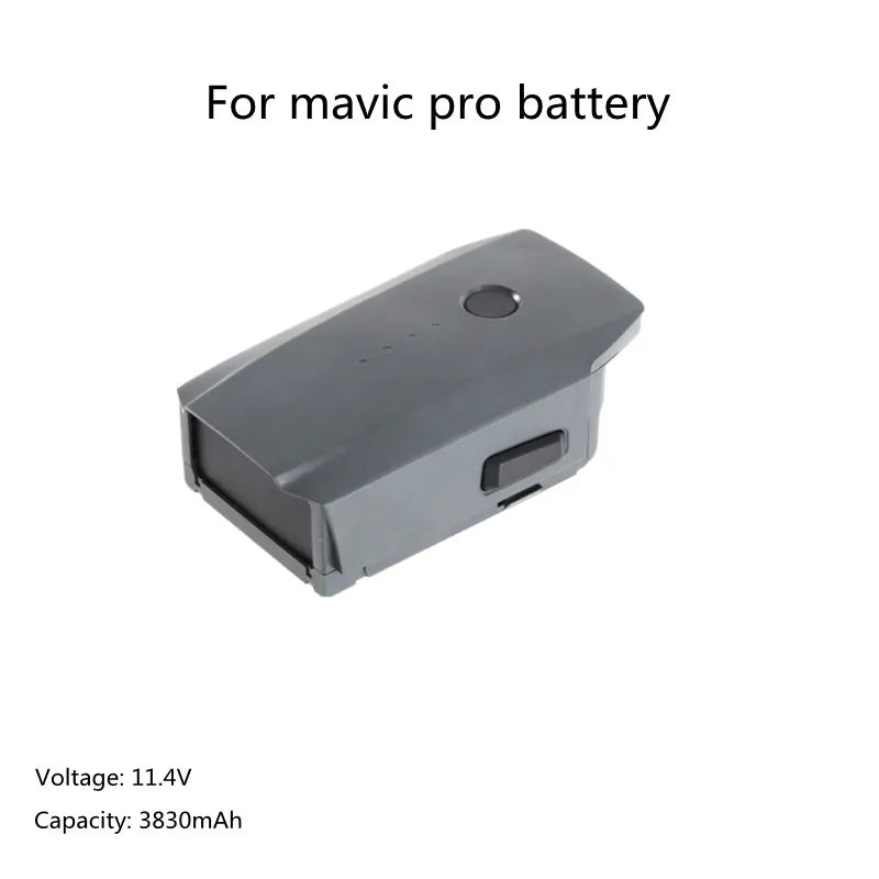 DJI Mavic Pro-Akku – 11,4 V 3830 mAh LiPo 3S-Akku, kompatibel mit dem modularen Akku der Platinum-Version, First Snow-Version der Mavic Pro-Serie, Drohnenakku 7 DJI Mavic Pro Battery, For mavic pro battery Voltage: 11.4V Capacity: 3830