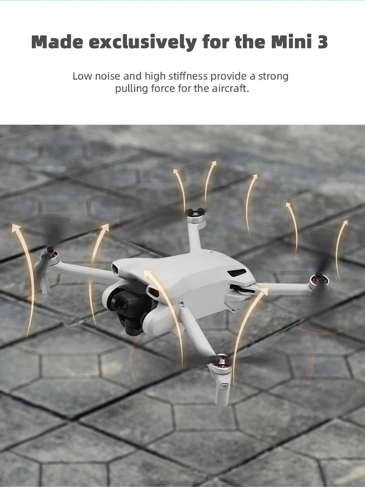 Propeller für DJI Mini 3 Drohne – Blattpropeller-Ersatz mit Schraube, leichte Flügelventilatoren, Requisiten für Mini 3 6030F, Zubehör 14 Propeller For DJI Mini 3 Drone, Made exclusively for the Mini 3 Low noise and high stiffness provide a strong pulling force for