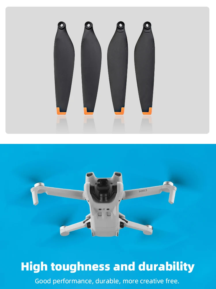Propeller für DJI Mini 3 Drohne – Blattpropeller-Ersatz mit Schraube, leichte Flügelventilatoren, Requisiten für Mini 3 6030F, Zubehör 17 Propeller For DJI Mini 3 Drone, High toughness and durability Good performance, durable, more creative free