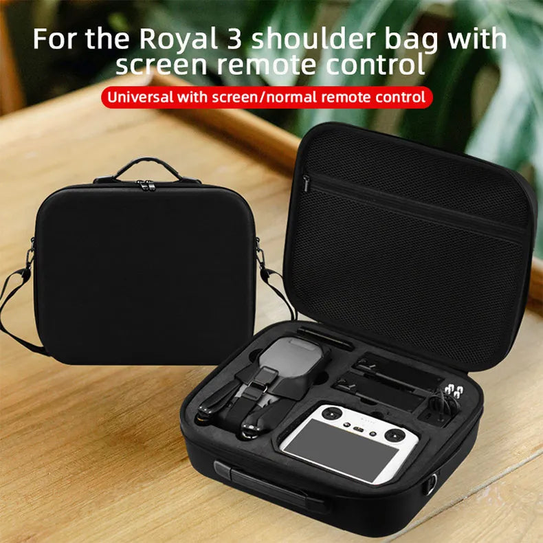 Tragbare Umhängetasche für DJI Mavic 3/3 Classic/3 Cine Smart Fernbedienung Tragetasche Lagerung Tasche Handtasche Drone Zubehör 9 Portable Shoulder Bag, Royal 3 shoulder bag with screen remote control Universal with screen /normal remote control
