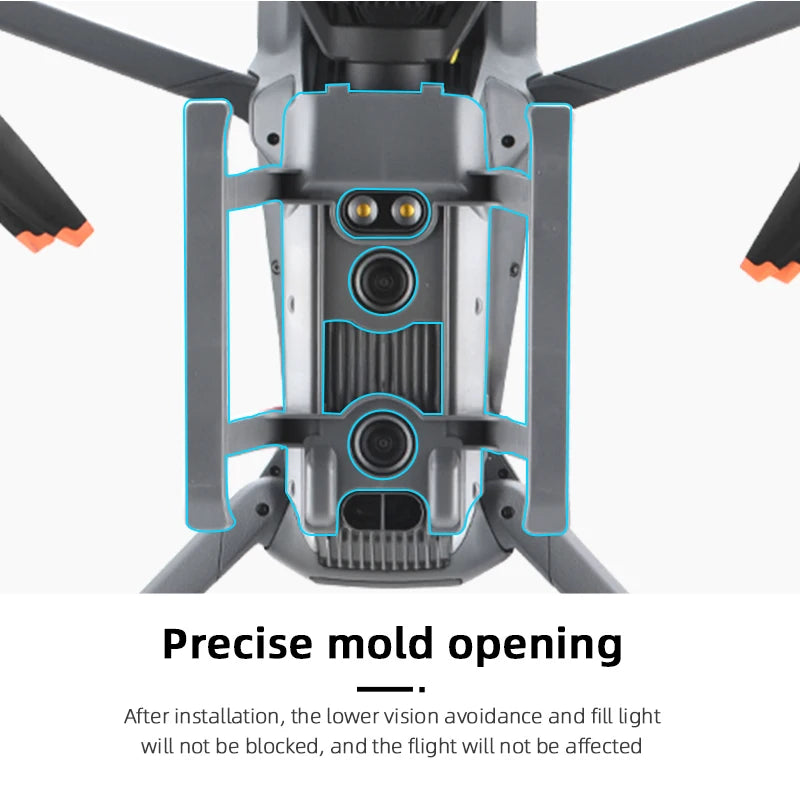 Fahrwerk für DJI Mavic 3 – Schnellspanner-Fußbeinverlängerung, langer Beinschutzständer für DJI Mavic 3/3 Cine-Drohnenzubehör 11 Landing Gear for DJI Mavic 3, the lower vision avoidance and fill light will not be blocked . and the flight will not