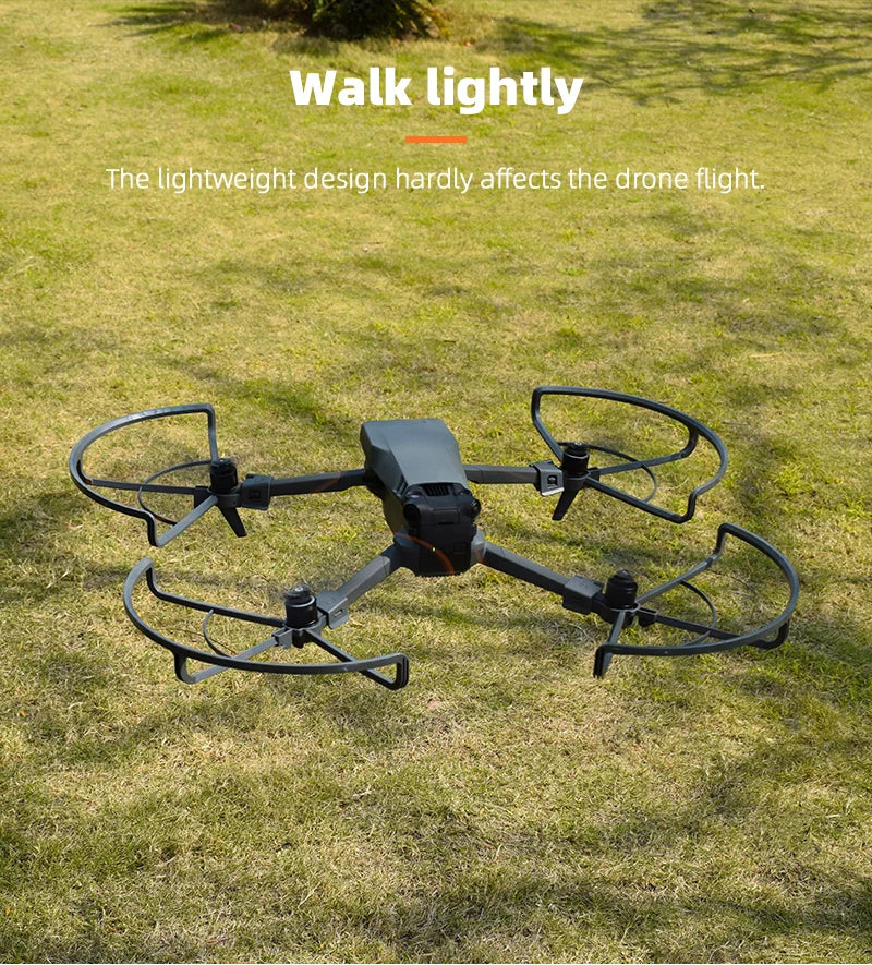 Propeller Guard, lightweight design hardly affects the drone flight.