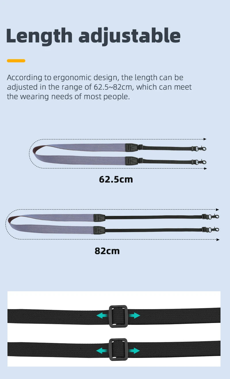Lanyard for DJI MINI 3 Pro, Length adjustable According to ergonomic design, the length can be adjusted in the range of 6