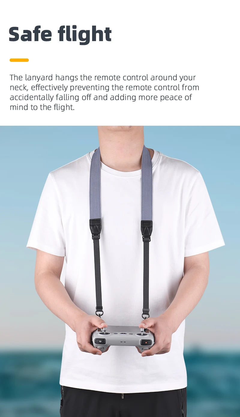 Lanyard for DJI MINI 3 Pro, the lanyard hangs the remote control around your neck . it effectively prevents the