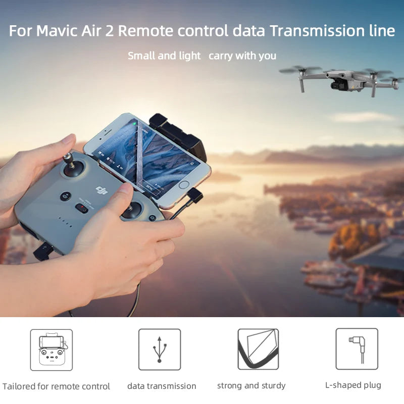 Mavic Air 2 Remote control data transmission line Small and light carry with you Tailored for