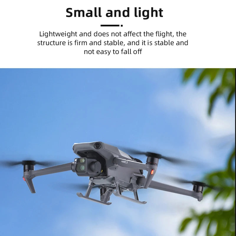 Foldable Landing Gear, small and light Does not affect the flight, the structure is firm and stable, and it is