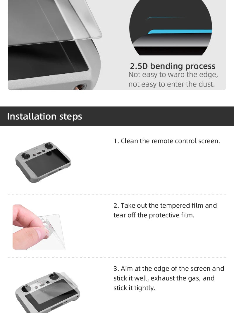 2.5D bending process Not easy to warp the edge, not easy to enter the dust
