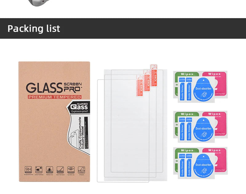 Packing list Wipos Wipo# GLASSTRS' 1 . Dust-