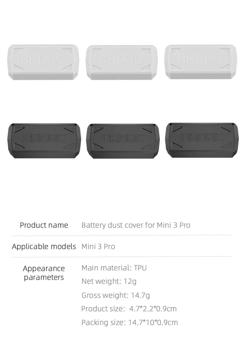 Batterie Port Schutz Abdeckung Kappe für DJI MINI 3 PRO Drone Körper Lade Port Staub Beweis Stecker für MINI 3 Zubehör 17 Battery dust cover for mini 3 pro Applicable models Mini 3 Pro Appearance Main material