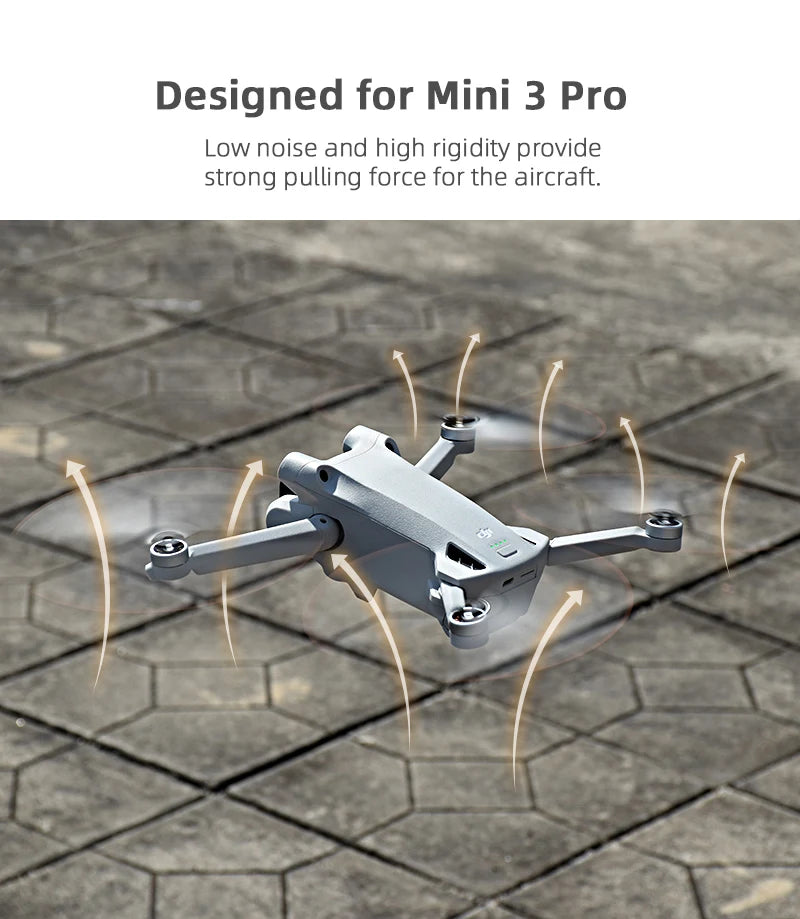 Propeller für DJI MINI 3 PRO Drohne – 6030 Requisiten, Klingenersatz, leichte Flügelventilatoren, Ersatzteile für MINI 3 Zubehör 9 Propeller for DJI MINI 3 PRO Drone, Designed for Mini 3 Pro noise and high rigidity provide strong pulling force for the aircraft: