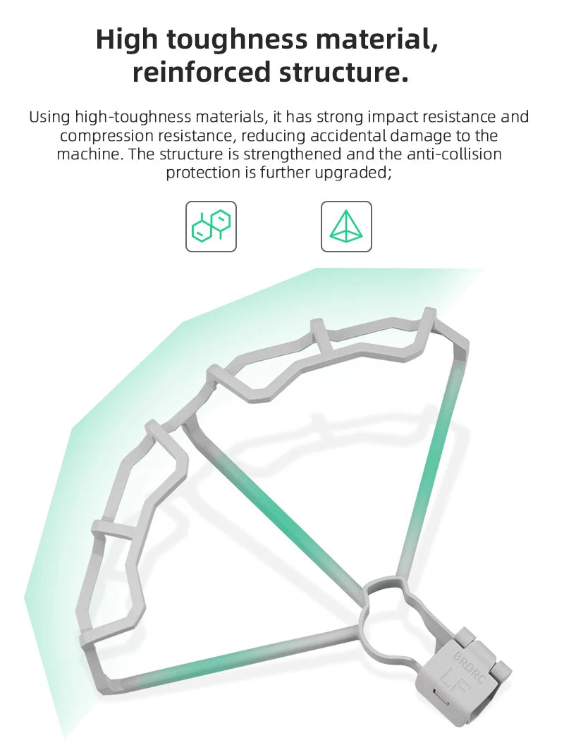 Propeller Guard for DJI Mini 3 Pro Drone, high-toughness materials have strong impact resistance and compression resistance . anti-colli