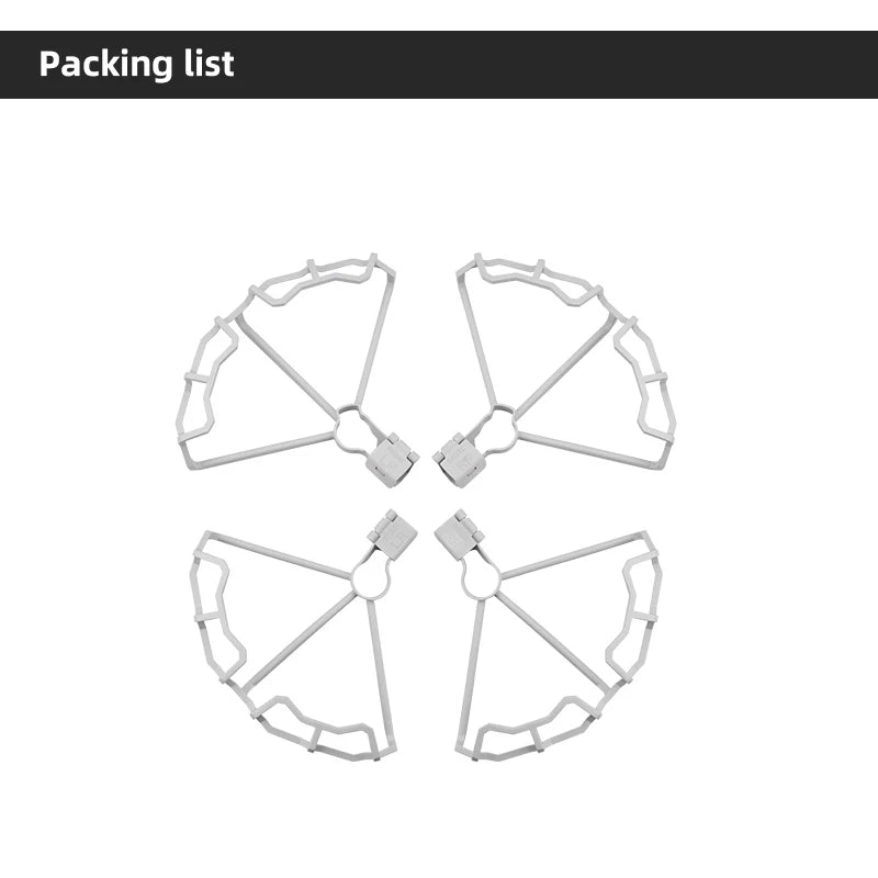 Propeller Guard for DJI Mini 3 Pro Drone, the semi-enclosed protective ring fully wraps the blades to prevent the blade
