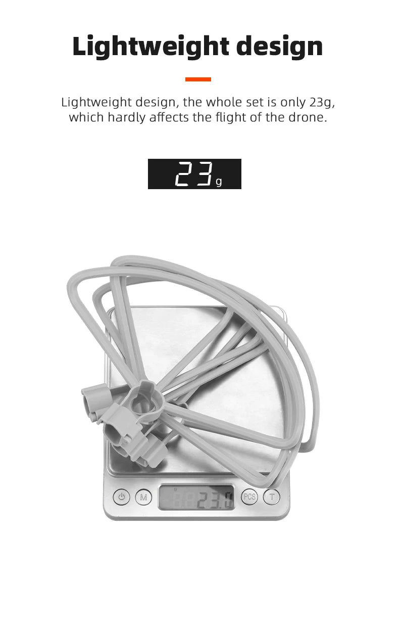 Propeller Guard for DJI Mini 3 Pro Drone, the whole set is only 23g, which hardly affects the flight of the drone 
