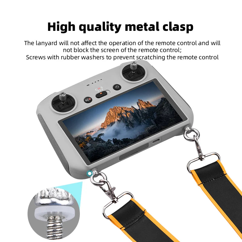 Remote Controller Lanyard for DJI Mini 3 PRO, lanyard will not affect the operation of the remote control and will not block the screen of