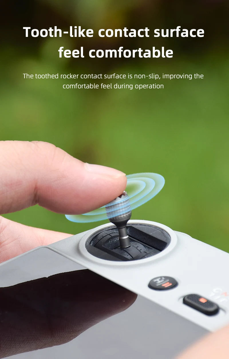 Rocker Joystick Protector für DJI Mini 3 Pro – Fernbedienung Daumen Rocker Cap Stick Cover Drone RC Zubehör 17 Rocker Joystick Protector for DJI Mini 3 Pro, toothed rocker contact surface is non-slip, improving the comfortable feel during operation