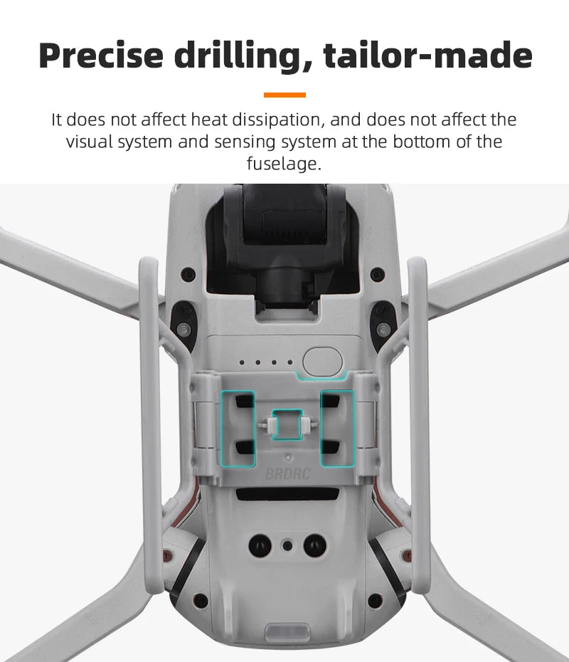 Landing Gear for DJI Mavic MINI 1/2/SE Quick Release Height Extended Bracket Stand Feet Leg Support Drone Accessories 15 Landing Gear, BRORC does not affect heat dissipation, and does not impact the visual