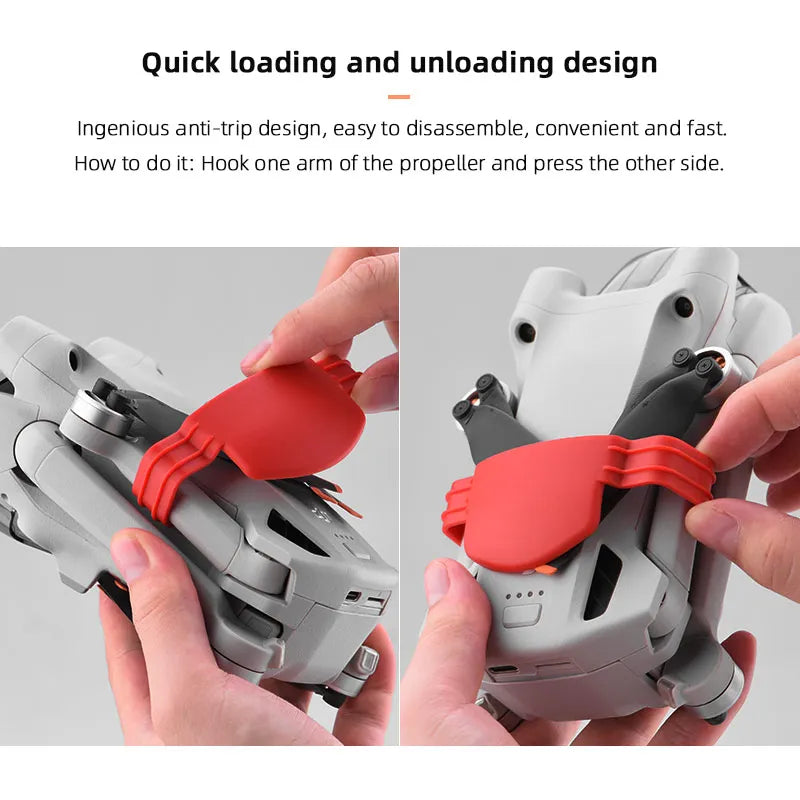 Propeller Holder for DJI Mini 3 PRO, quick loading and unloading design Ingenious anti-trip design, easy to disassemble