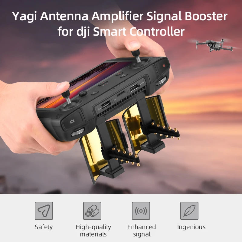 Yagi-Antennenverstärker für DJI Mavic 2 Pro Zoom Air 2 Smart Controller Signal Range Booster Extender Drohnensteuerungszubehör 11 Yagi Antenna Amplifier Signal Booster for dj