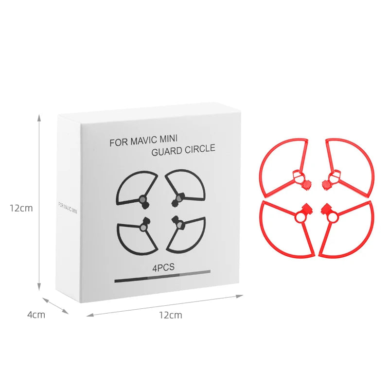 4PCS Propeller Protector Guard for DJI Mavic Mini Drone Accessory Blade Fens Props Wing Screw Quick Release Cover Protective Kit 19 4PCS Propeller, FOR MINI GUARD CIRCLE 12cm 4PCS 4cm 12c