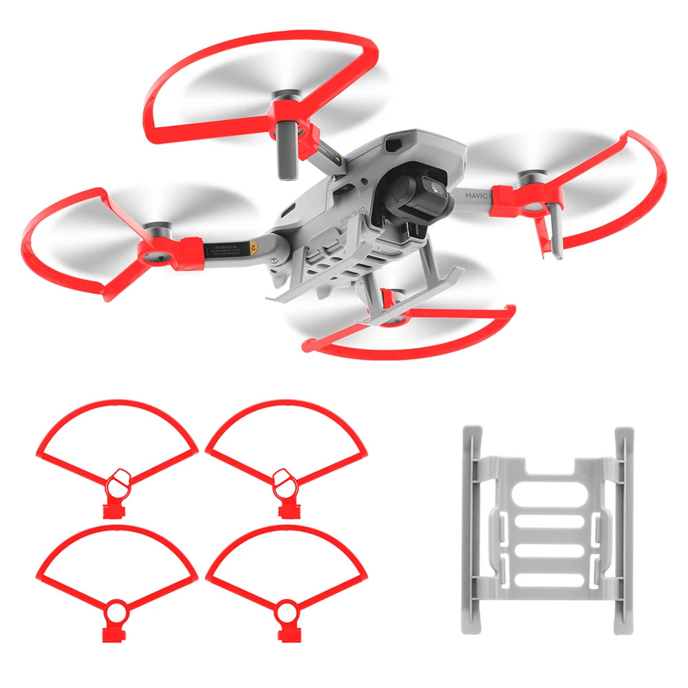 4PCS Propeller Protector Guard for DJI Mavic Mini Drone Accessory Blade Fens Props Wing Screw Quick Release Cover Protective Kit 31 4PCS Propeller, 1set Propeller Guard, 1pcs Landing Gear.