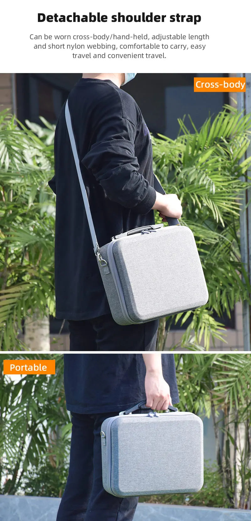Shoulder Bag for DJI Avata, Detachable shoulder strap Can be worn cross-body/hand-held, adjustable length
