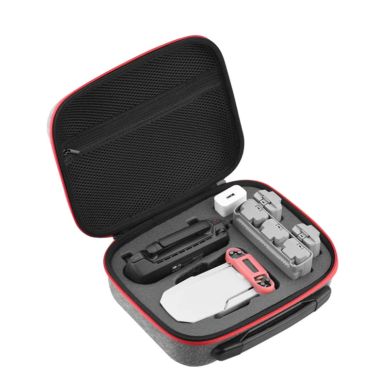 Tragbare Tragetasche für DJI Mavic Mini 1/SE Drohnenzubehör Aufbewahrungstasche Stoßfester Reiseschutz Handtaschenbox für Mini SE 24 two-way zipper design, suitable for outdoor, durable and not rusty,