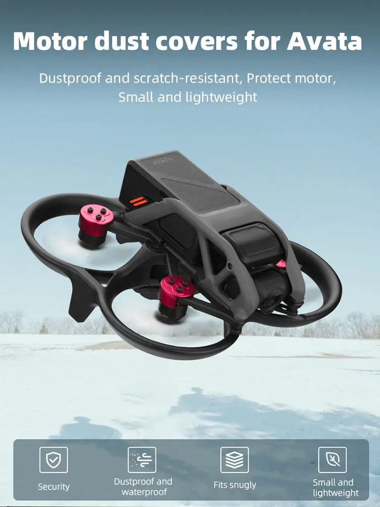Motor Cover Cap for DJI Avata, motor dust covers for Avata Dustproof and scratch-resistant; Protect motor, Small
