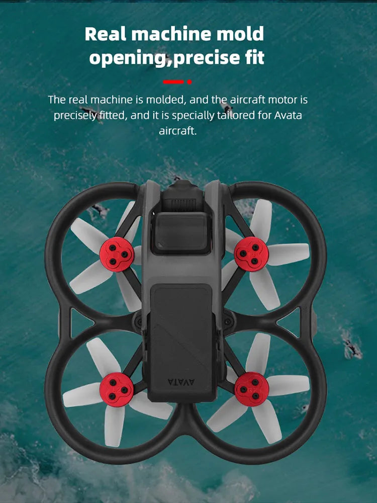 Motor Cover Cap for DJI Avata, the real machine is molded, and the aircraft motor is precisely fitted . it is specially