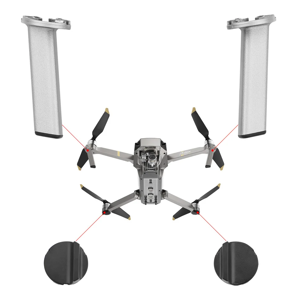 Fahrwerk-Kits für DJI Mavic Pro Platinum Snow Drone Ersatzzubehör Füße Motorbasis Links rechts vorne hinten Hinterbeine 14