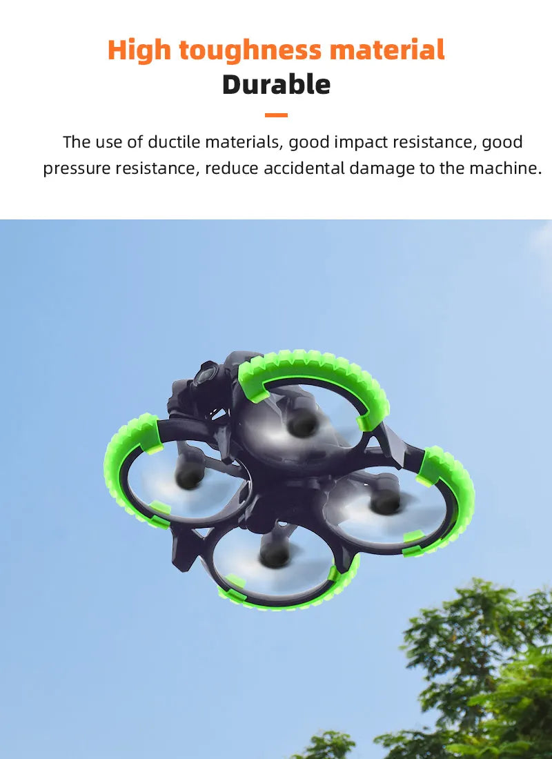 Propellerschutz für DJI AVATA Drone – Stoßstange, Antikollisionsstangenringe, Propellerschutz, Anti-Fall-Schutzabdeckung, Zubehör 17 Propeller Guard for DJI AVATA Drone, high toughness material Durable The use of ductile materials, good impact resistance, good