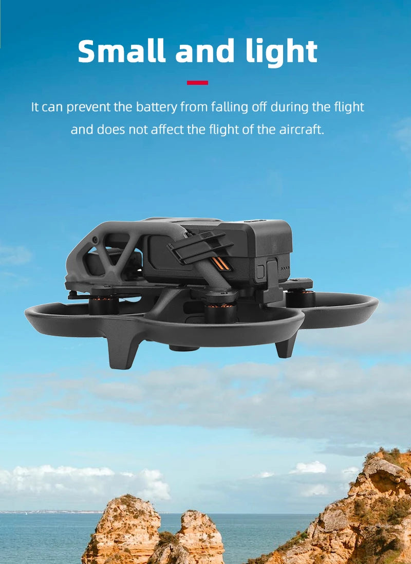 Propellerschutz für DJI AVATA Drone – Stoßstange, Antikollisionsstangenringe, Propellerschutz, Anti-Fall-Schutzabdeckung, Zubehör 23 Propeller Guard for DJI AVATA Drone, small and light It can prevent the battery from falling off during the flight and does not affect the