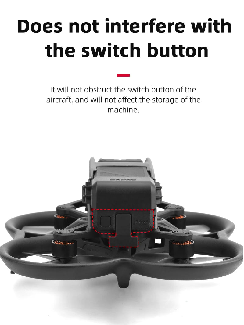 Propellerschutz für DJI AVATA Drone – Stoßstange, Antikollisionsstangenringe, Propellerschutz, Anti-Fall-Schutzabdeckung, Zubehör 25 Propeller Guard for DJI AVATA Drone, Does not obstruct the switch button of the aircraft . does not affect the storage