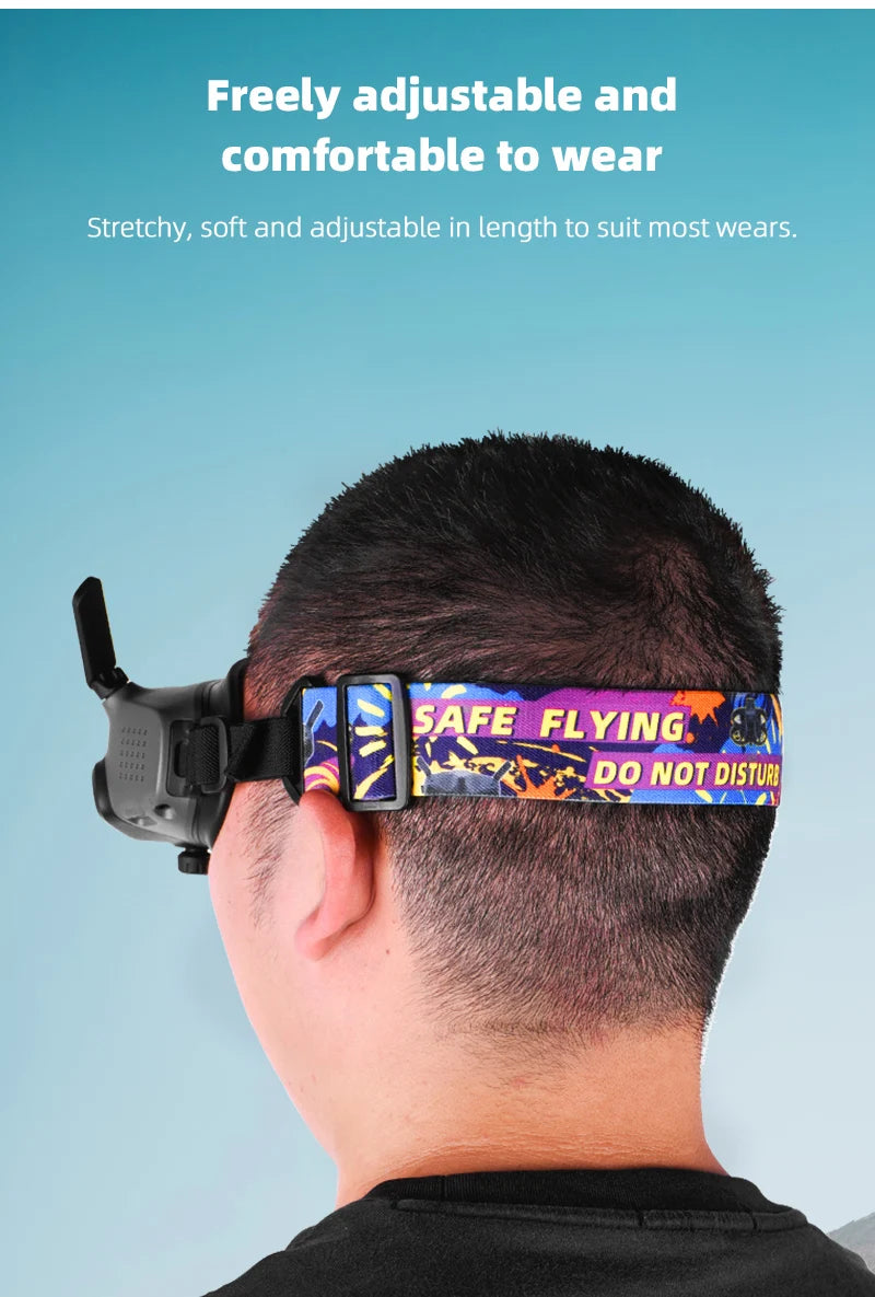 Eye Mask/Pad for DJI AVATA Goggles 2 - Silicone Protective Cover Case Face Plate Headband Replacement Drone Glasses Accessories 29 Eye Mask/Pad for DJI AVATA Goggles 2, freely adjustable and comfortable to wear Stretchy, soft and adjustable in length to suit most wear