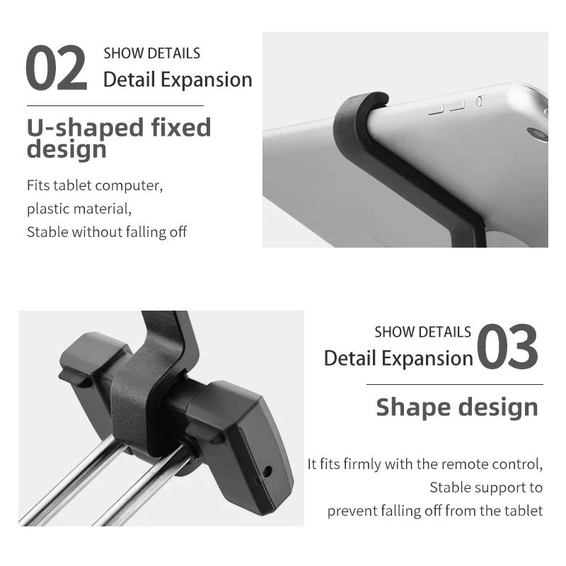 Tablet-Halter für DJI Mini 2/MINI 3 PRO Fernbedienung Verlängerungshalterung Tablet-Halter für DJI Mavic 3/Air 2/2S Fernbedienungszubehör 15 Tablet Holder, SHOW DETAILS 02 Detail Expansion fixed Hestgped Fits tablet