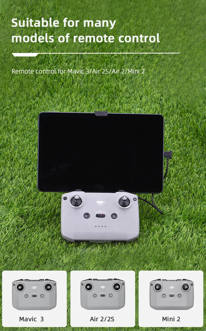 Tablet-Halter für DJI Mini 2/MINI 3 PRO Fernbedienung Verlängerungshalterung Tablet-Halter für DJI Mavic 3/Air 2/2S Fernbedienungszubehör 25 Tablet Holder, Suitable for many models of remote control Remote control for Mavic 3/Air 2S/