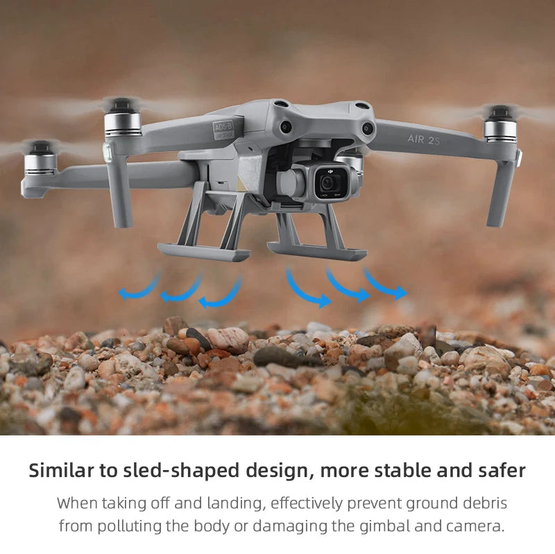 Erweiterungen Fahrwerk für DJI Mavic Air 2/2S Drone Extended Leg Quick Release Support Protector für Mavic Air 2S Zubehör 24 Extensions Landing Gear, AIR 25 7a Similar to sled-shaped design, more stable and safer