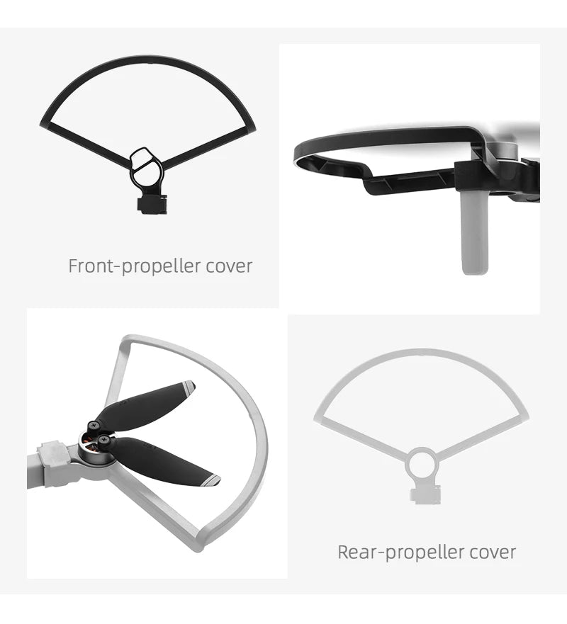 4pcs Quick Release Propeller, Front- propeller cover Rear-propeller