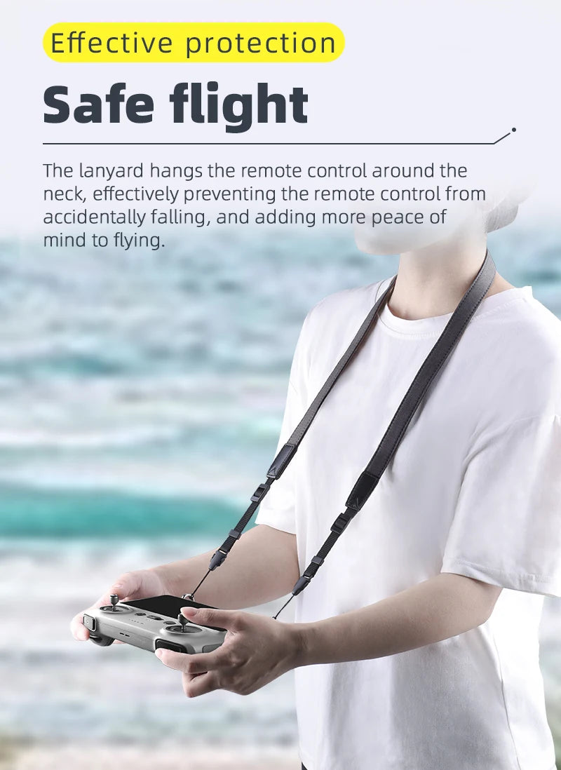Lanyard/Strap, the lanyard hangs the remote control around the neck . it effectively prevents the