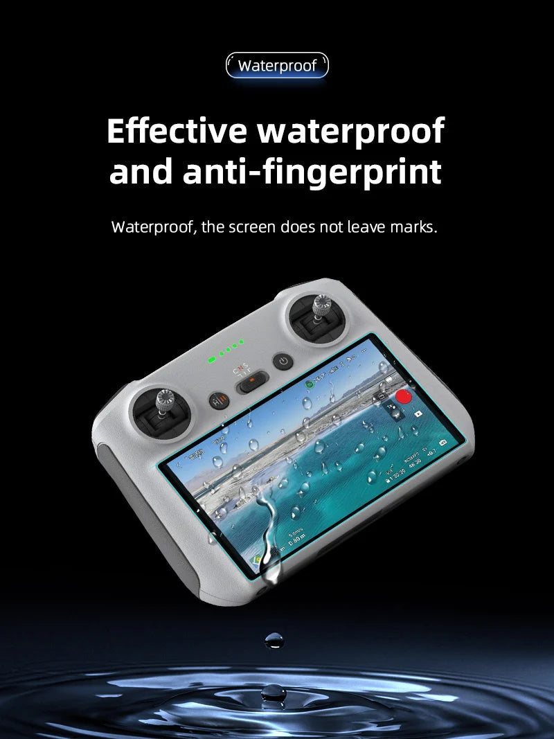 Gehärtete Glasfolie für DJI MINI 3 PRO mit Bildschirm-Fernbedienung, explosionsgeschützte HD-Folien, DJI RC-Zubehör, Schutzfolie 16 screen does not leave marks Effective waterproof and anti-fingerprint Waterproof .