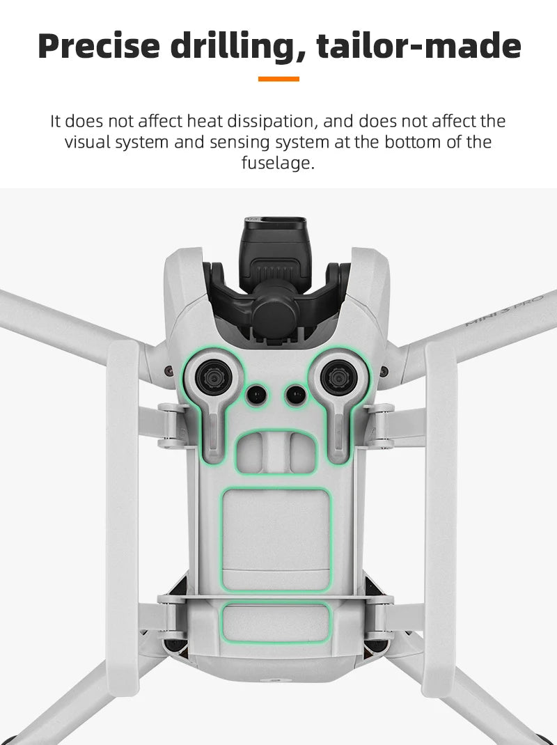 heat dissipation does not affect the visual system and sensing system at the bottom