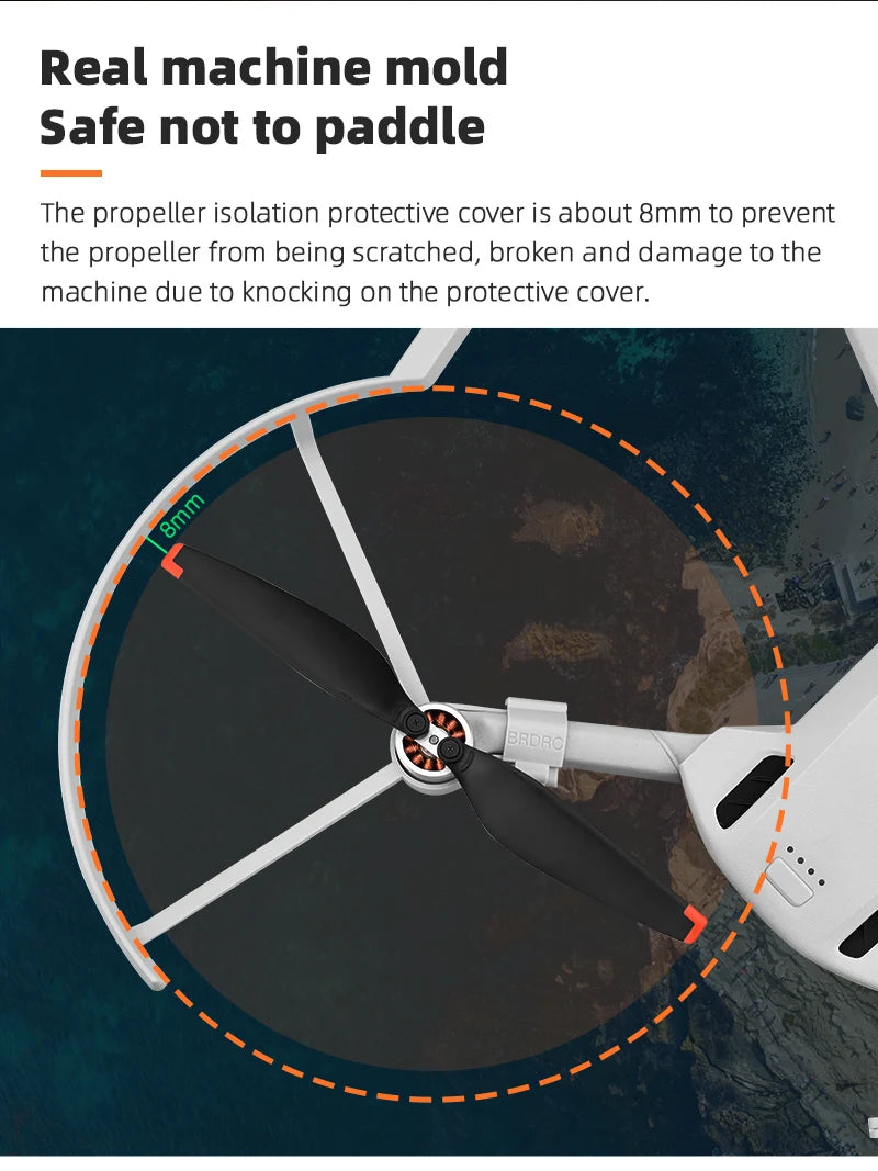 Propeller Protector Guard, real machine mold Safe not to paddle The propeller isolation protective cover is about 8mm to prevent