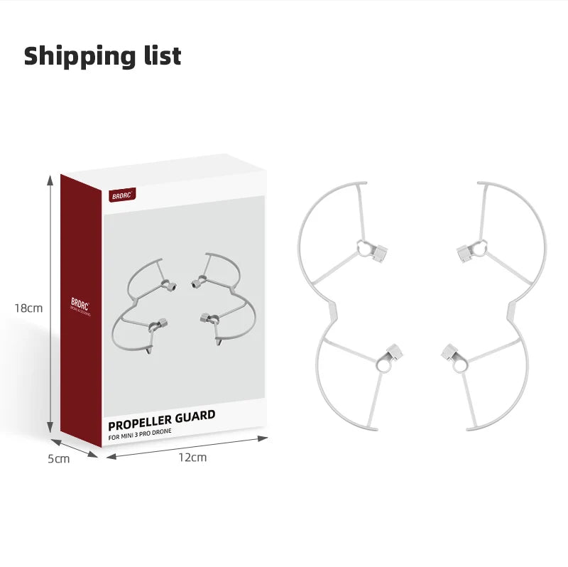 Propeller Protector Guard, Shipping list BADAC 18cm Mini 3 PRO DRONE Scm 12cm Bad