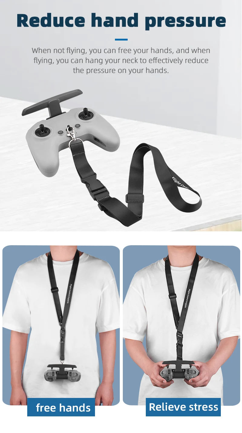 Lanyard-Umhängeband für DJI Avata – Sicherheitsgurt-Gürtelschlaufe für DJI Avata-Fernbedienung, Drohne, RC-Zubehör 11 Lanyard Neck Strap for DJI Avata, reduce hand pressure When not flying, you can free your hands . you can also hang your
