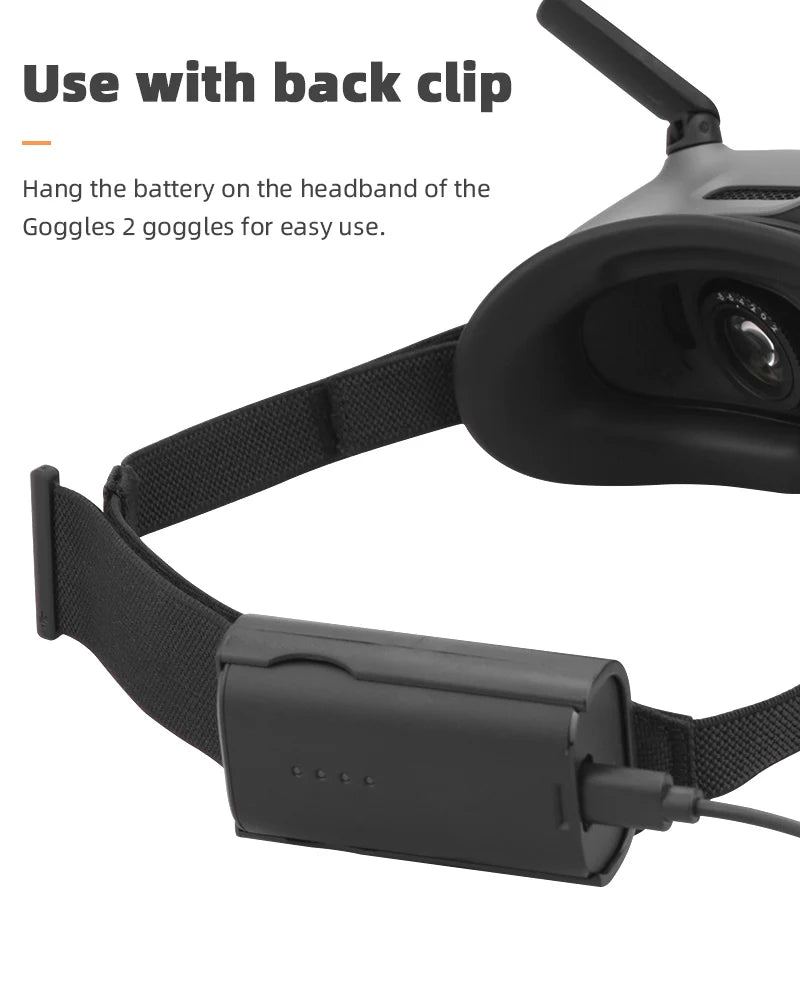 Stromladekabel für DJI Goggles 2 – Schnelllade-Netzteilkabel für DJI Avata Drohnenzubehör 15 Power Charging Cable for DJI Goggles 2, Fast Charge Power Supply Cable for DJI A