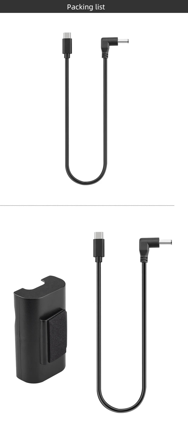 Stromladekabel für DJI Goggles 2 – Schnelllade-Netzteilkabel für DJI Avata Drohnenzubehör 18 Power Charging Cable for DJI Goggles 2, built-in copper core, more stable power supply,
