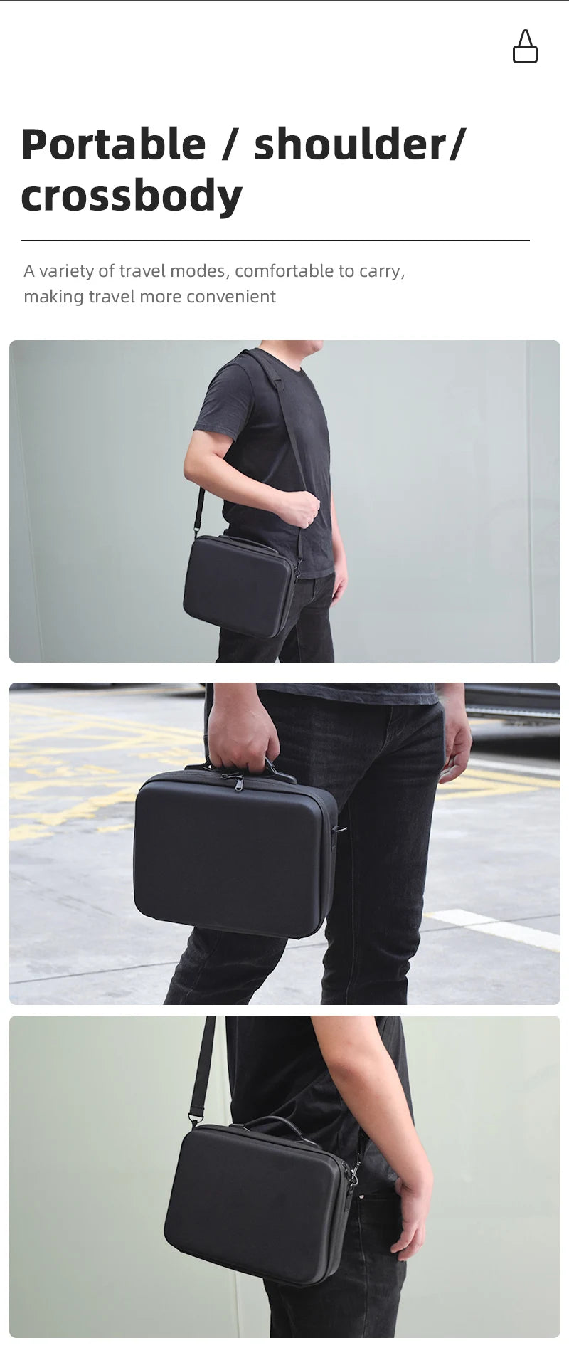 Aufbewahrungstasche für DJI Mini 3 Pro – Umhängetasche, Tragetasche, tragbare Reisehandtasche für DJI MINI 3 Drohnenzubehör 26 Storage Bag For DJI Mini 3 Pro, portable / shoulder/ crossbody A variety of travel modes, making travel more convenient .