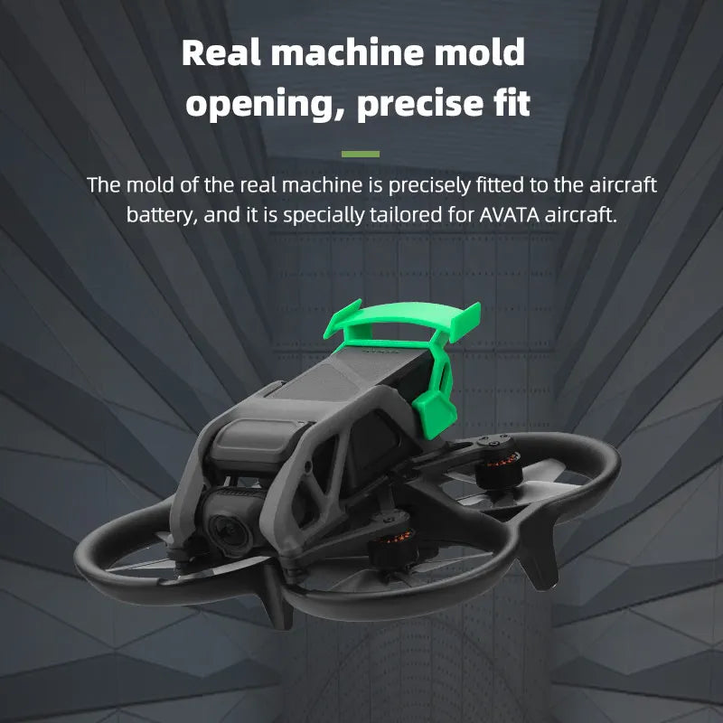 Flight Tail für DJI Avata – Batterieschutzabdeckung Flying Tail Batterie Schnellverschluss-Demontageclip Drohnenzubehör 10 Flight Tail for DJI Avata, mold of the real machine is precisely fitted to the aircraft battery . it is specially tailored for